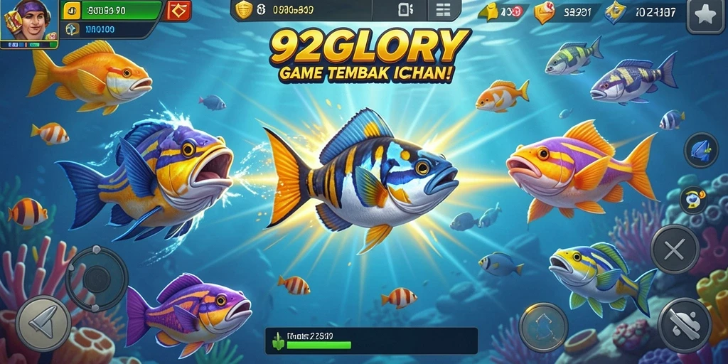 Screenshot dari gameplay Tembak Ikan yang seru dan menantang.