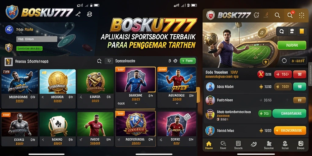 Tampilan gameplay Sportsbook yang menarik di BOSKU777.