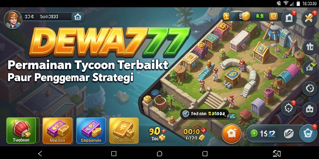 Tampilan gameplay DEWA777 yang menunjukkan pengelolaan bisnis.