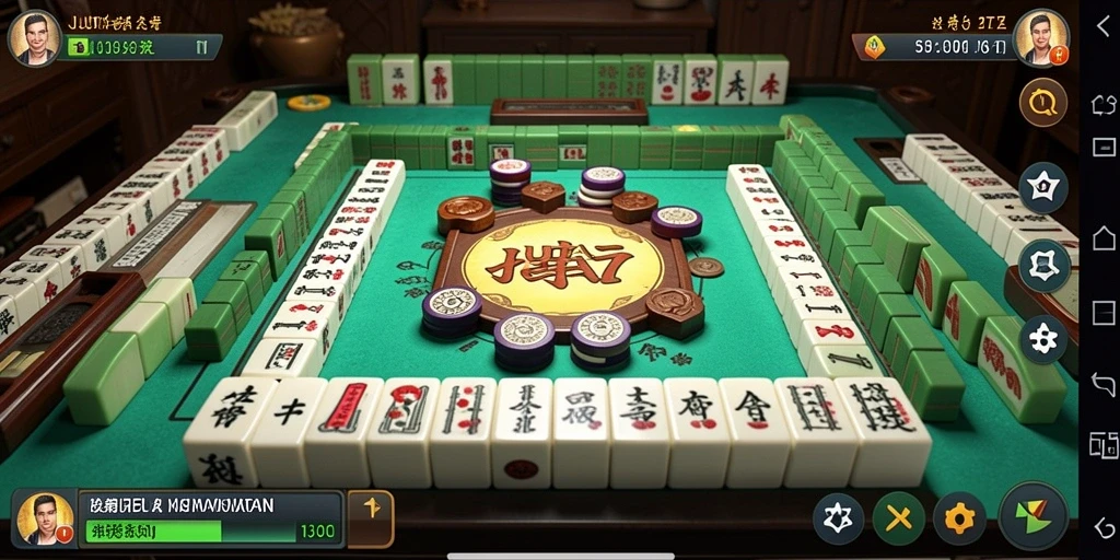 Tampilan gameplay JUTA7 yang menarik dengan ubin Mahjong.