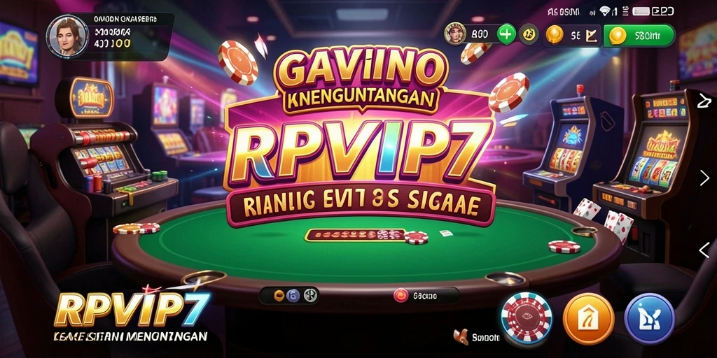 Tampilan menarik dari gameplay Kasino RPVIP7 yang penuh warna.