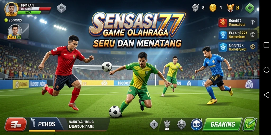Tampilan gameplay Sports yang seru dan mendebarkan.