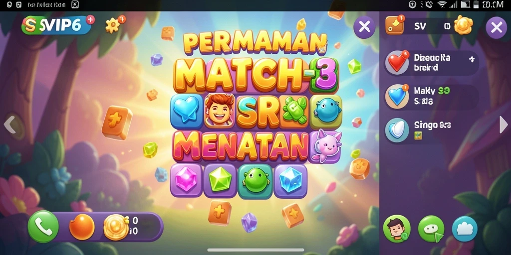 Tampilan gameplay seru dari SVIP6 yang menarik dan penuh warna.