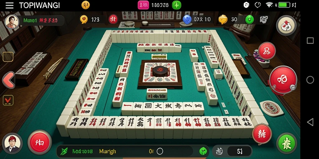 Tampilan gameplay yang seru dan menantang di TOPIWANGI.