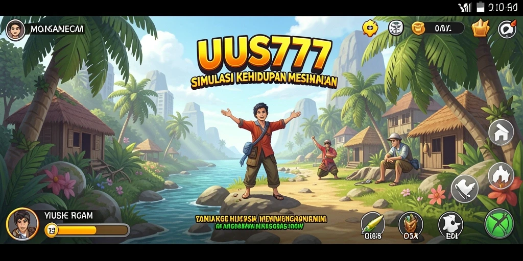 Tampilan gameplay yang mengasyikkan dan penuh warna di UUS777.