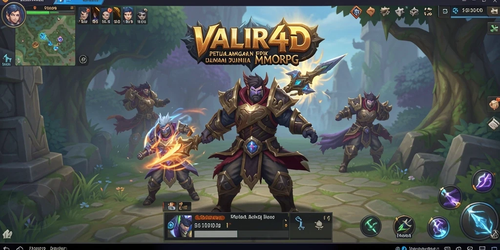 Tampilan gameplay menarik di VALIR4D dengan pertempuran epik dan eksplorasi dunia.